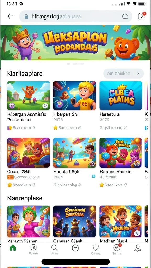Beragam permainan slot dengan tema yang bervariasi.
