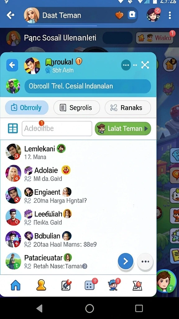 Tampilan awal yang mengesankan dengan nuansa petualangan.