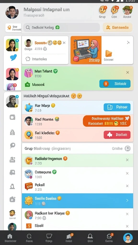 Karakter-karakter unik yang bisa dipilih dalam game.