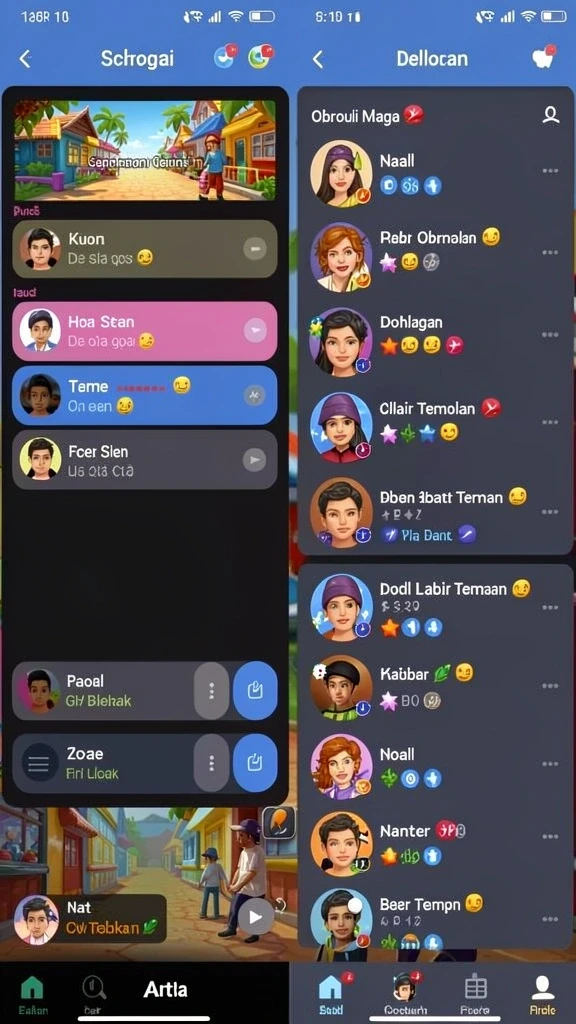 Karakter dengan kemampuan unik untuk setiap permainan.