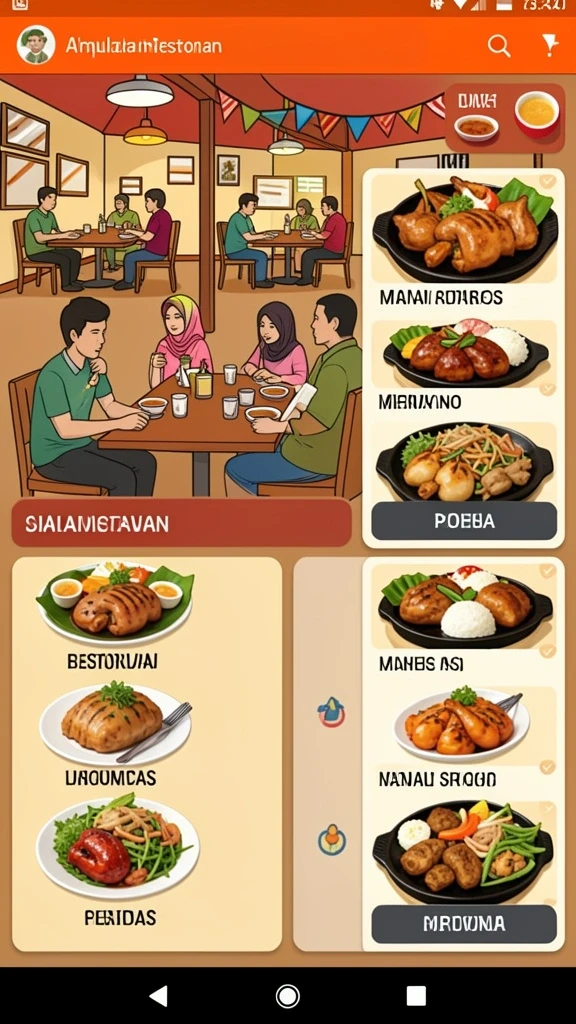 Tampilan antarmuka yang menarik dan mudah dinavigasi.