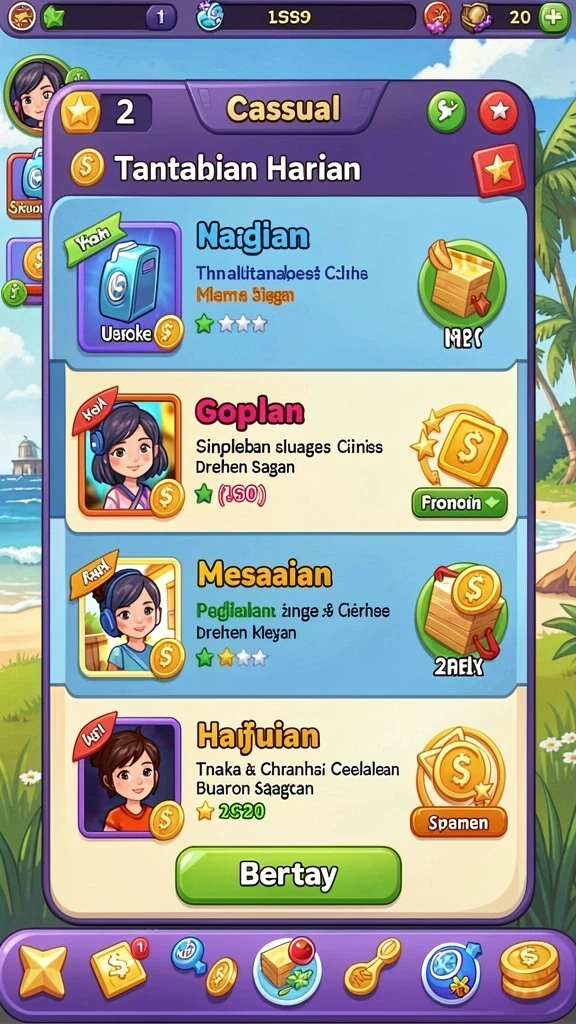 Mode multiplayer yang seru untuk bermain bersama.