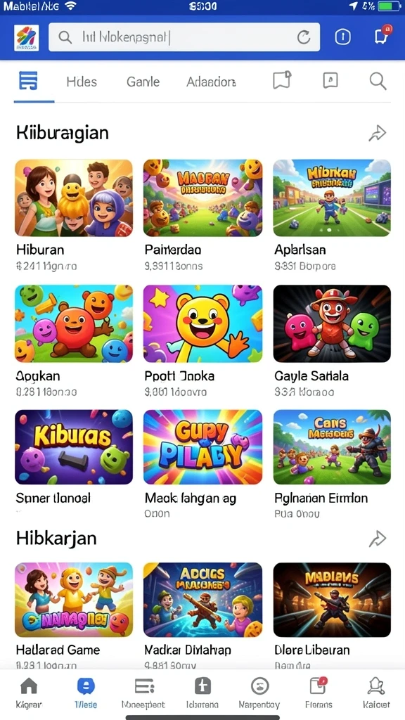 Tampilan awal aplikasi HANABI88 yang menarik dan intuitif.