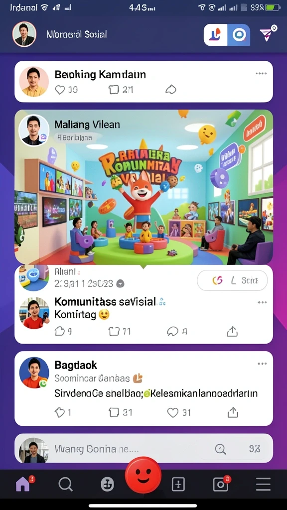 Tampilan antarmuka pengguna yang intuitif.