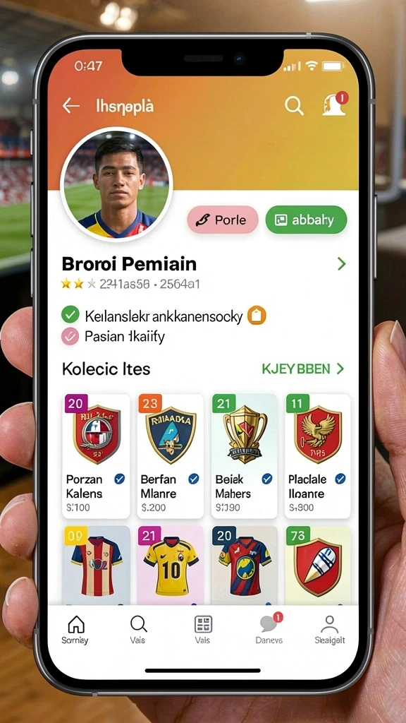 Statistik permainan yang jelas dan informatif.