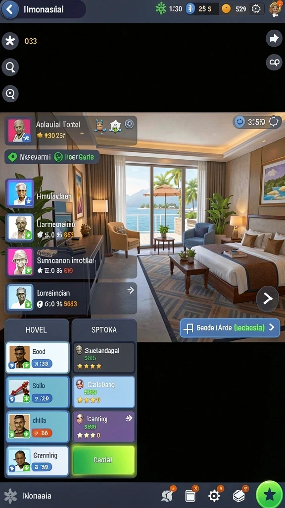 Screenshot menunjukkan variasi permainan yang ditawarkan.