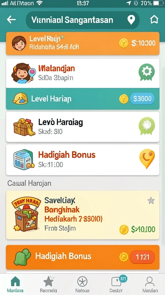 Karakter kustomisasi yang beragam dan menarik.
