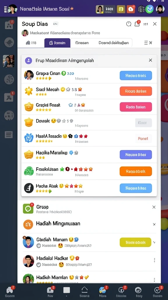 Screenshot tampilan awal aplikasi MINISLOT.