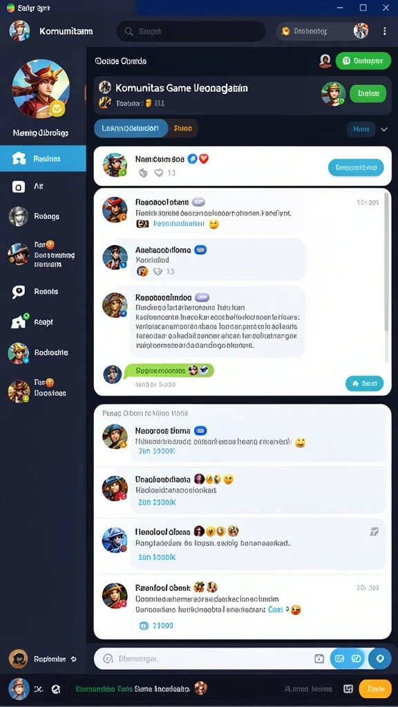 Fitur interaksi sosial yang membuat permainan semakin seru.