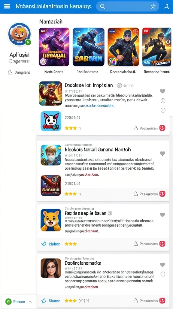 Deskripsi fitur kustomisasi karakter di RPRR.