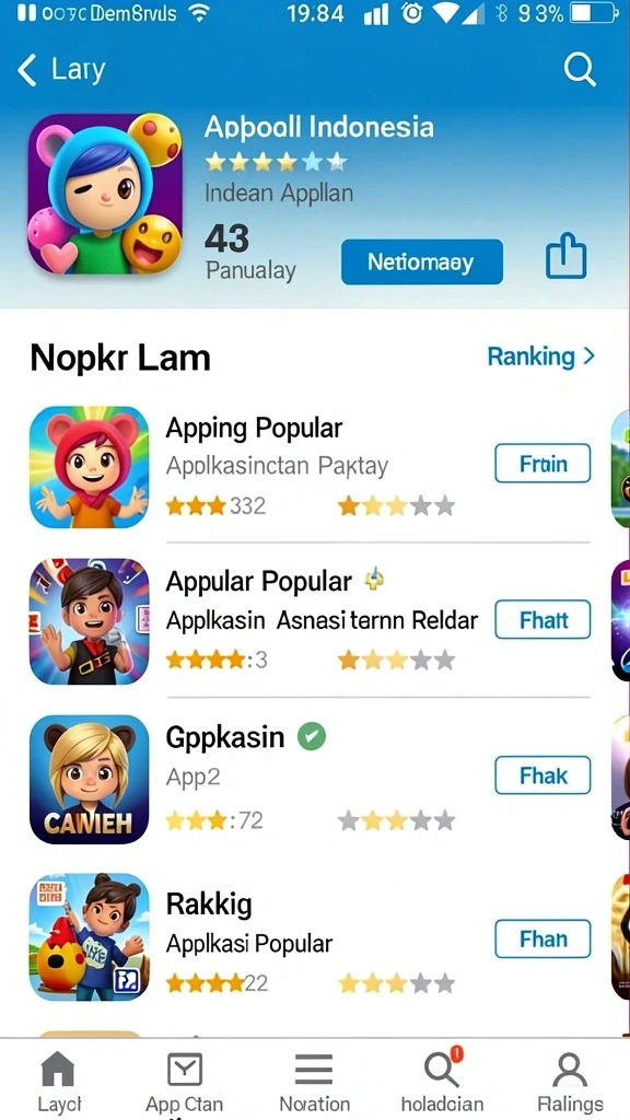 Tampilan awal aplikasi SENGTOTO yang menarik.